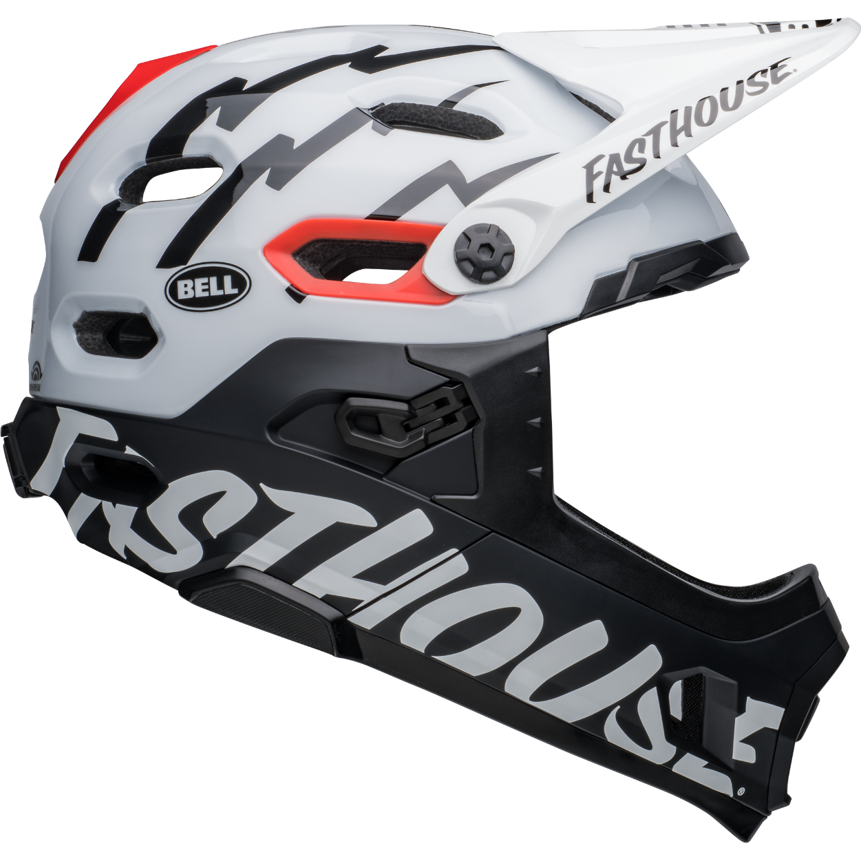 Bell Super DH Mips Fullface Helmet Fasthouse White/Black