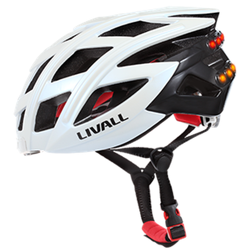 Livall Smart Road Bike Helmet 55-61cm White