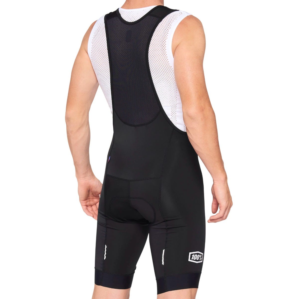 100% Exceeda Mountain Bike Bibknicks Black/White