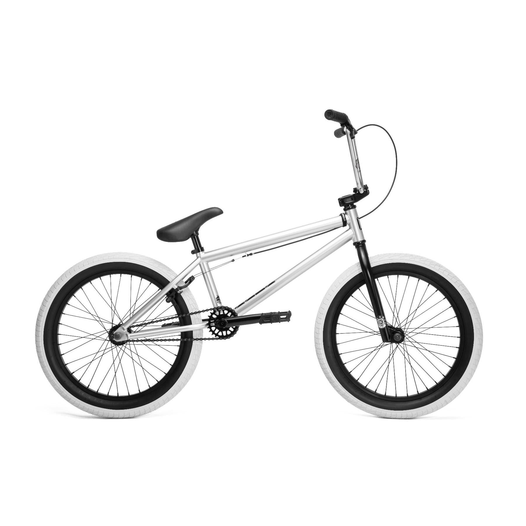 Kink Curb 20.0in BMX Bike Matte Silver (2018)
