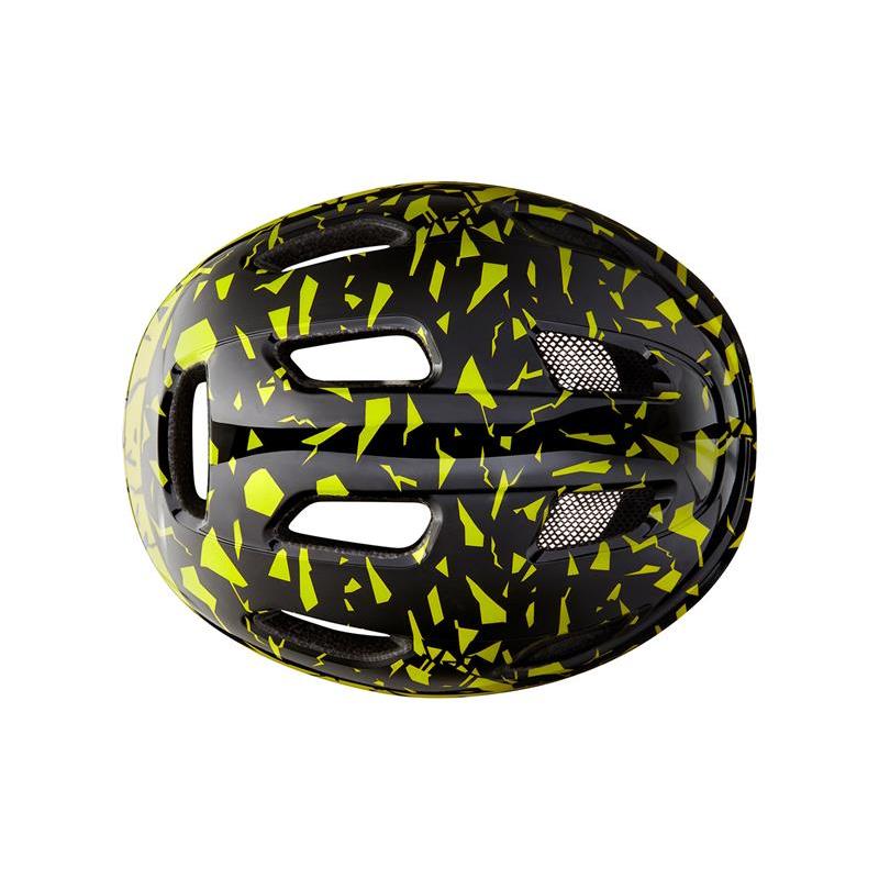 Lazer Nutz KinetiCore Kids Helmet Black/Flash Yellow (50 - 56cm)