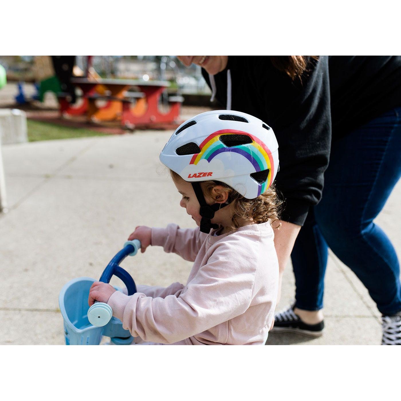 Lazer PNut KinetiCore Toddler Helmet Rainbow (46 - 52cm)