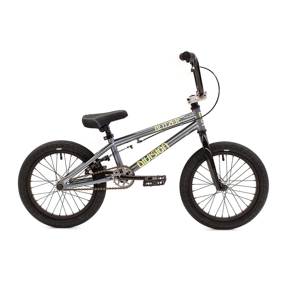 Division Blitzer 16 Kids BMX Bikes Gun Metal Grey