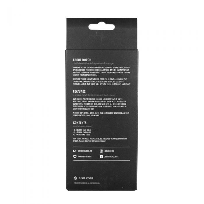 Burgh Hex Stealth Bar Tape Black 2.5mm