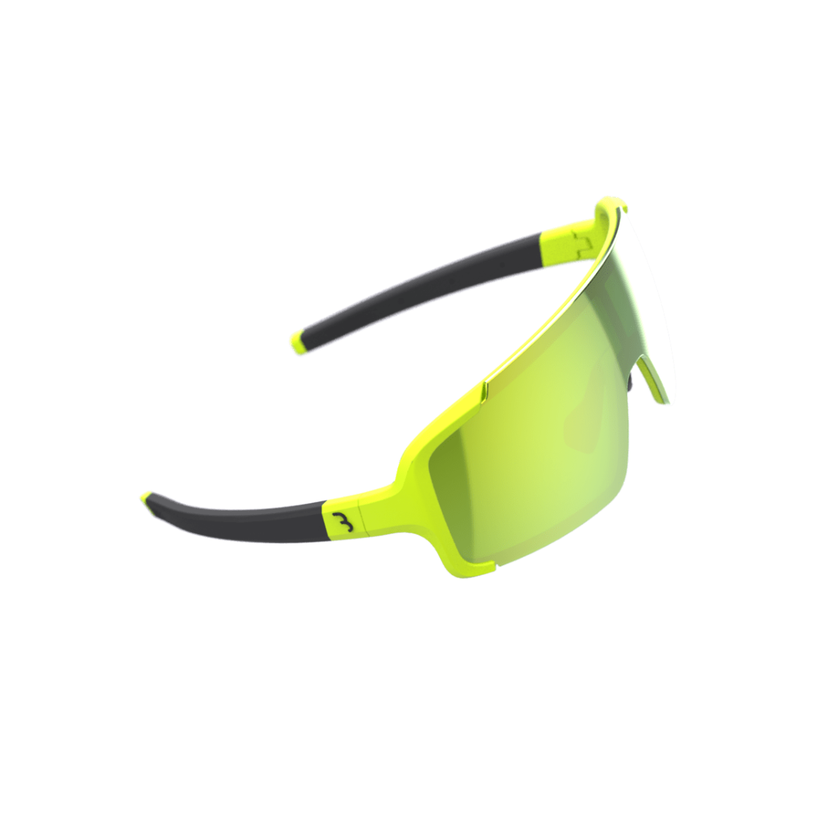 BBB Chester Sunglasses Fluoro Yellow with Yellow Mirror Lens