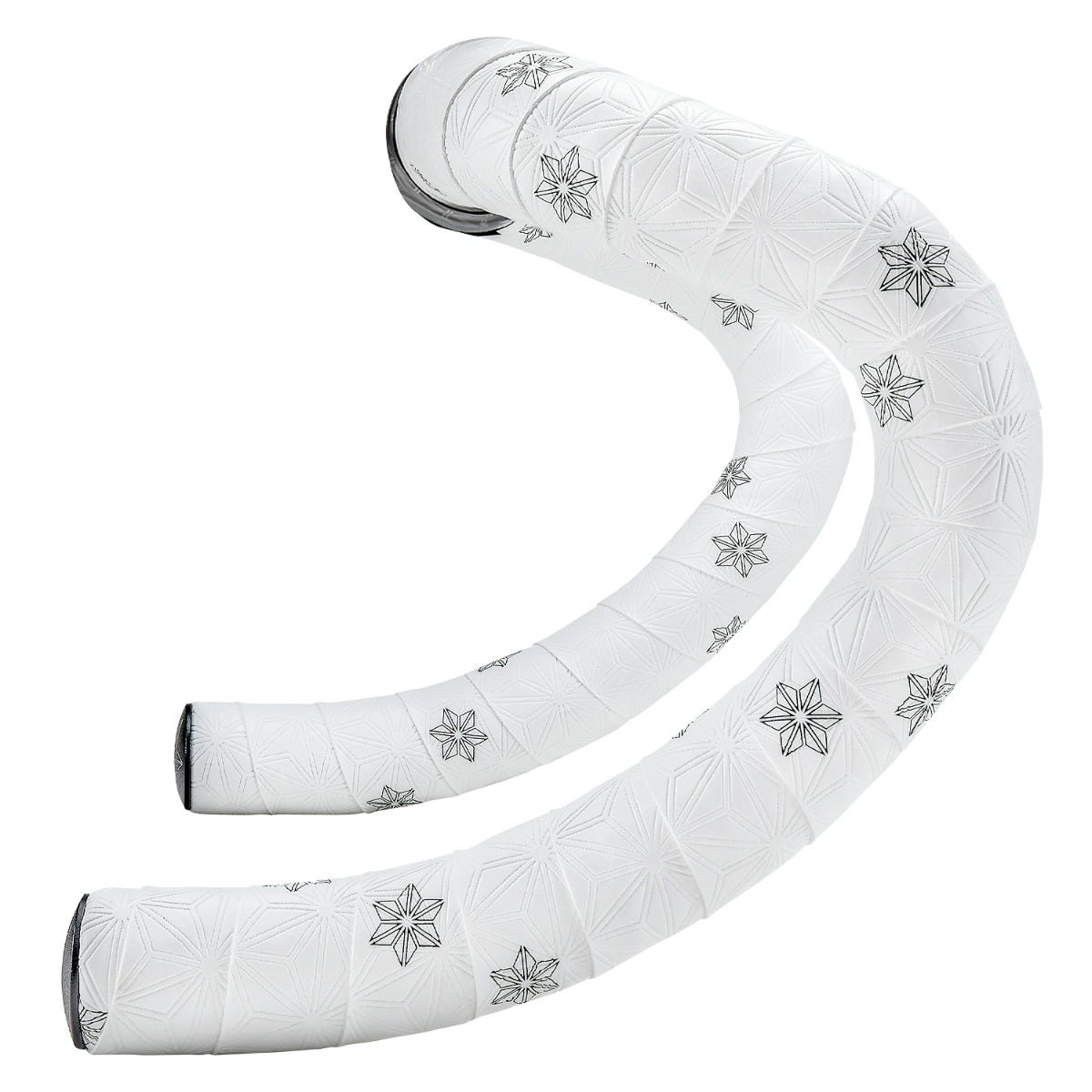 Supacaz Super Sticky Kush Galaxy White w/ Black Stars + Ano Black Plugs