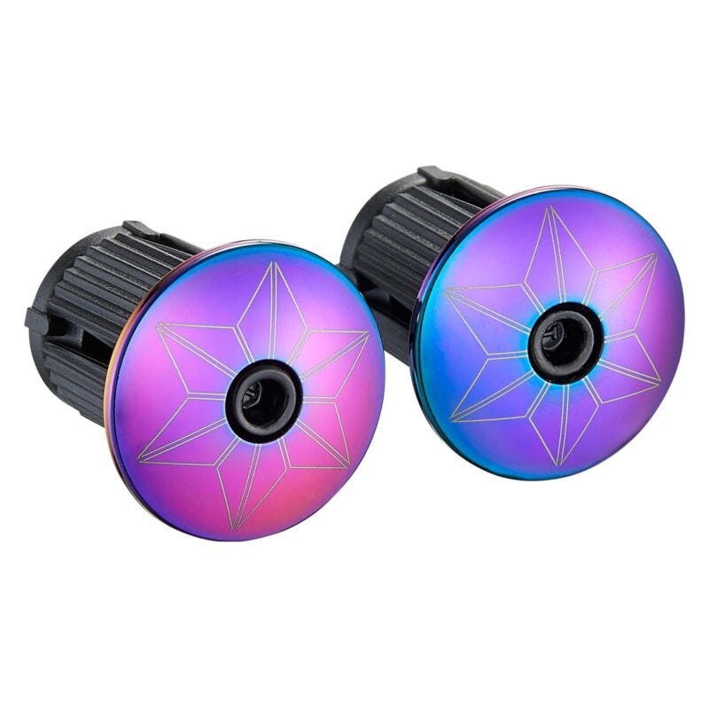 Supacaz Super Sticky Kush - Star Fade Oil Slick + Oil Slick Plugs