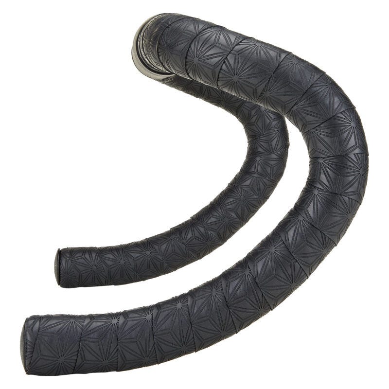 Supacaz Super Sticky Kush - Gravel - Black + Ano Black Plugs