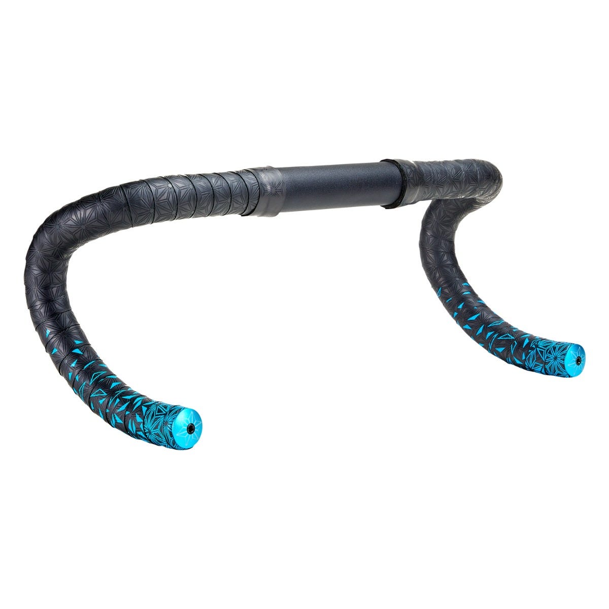 Supacaz Super Sticky Kush - Star Fade - Neon Blue + Ano Blue Plugs
