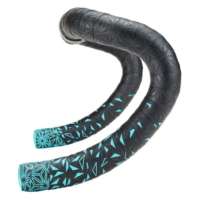 Supacaz Super Sticky Kush - Star Fade - Celeste + Ano Celeste Plugs