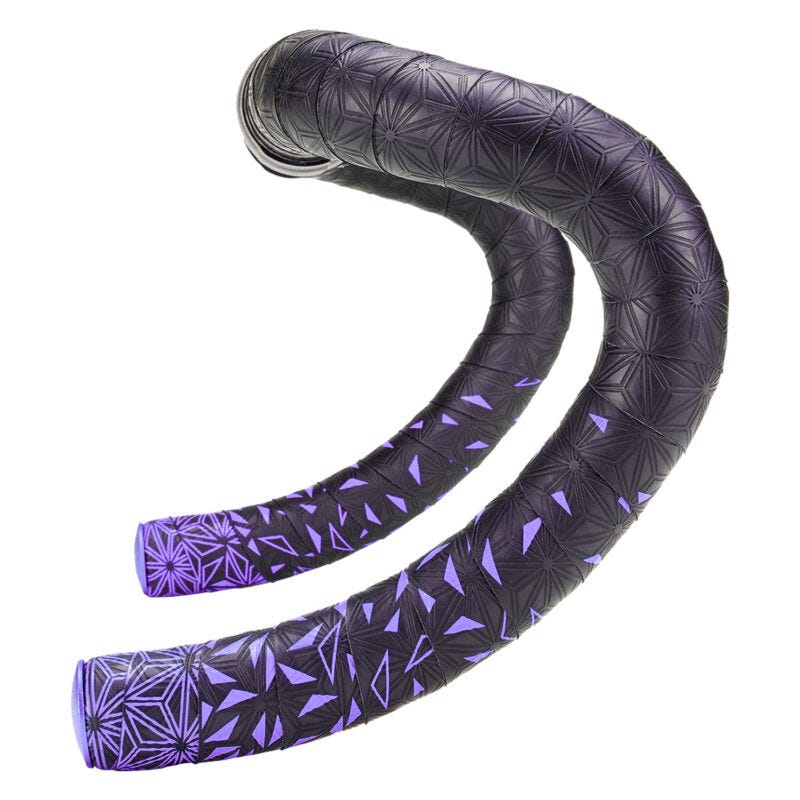 Supacaz Super Sticky Kush - Star Fade - Neon Purple + Ano Purple Plugs