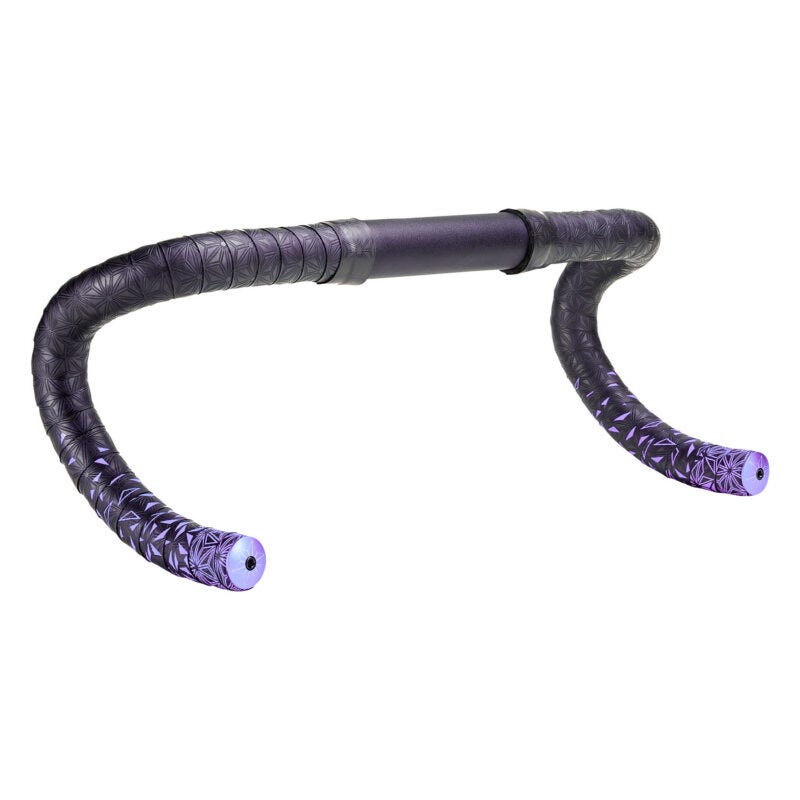 Supacaz Super Sticky Kush - Star Fade - Neon Purple + Ano Purple Plugs