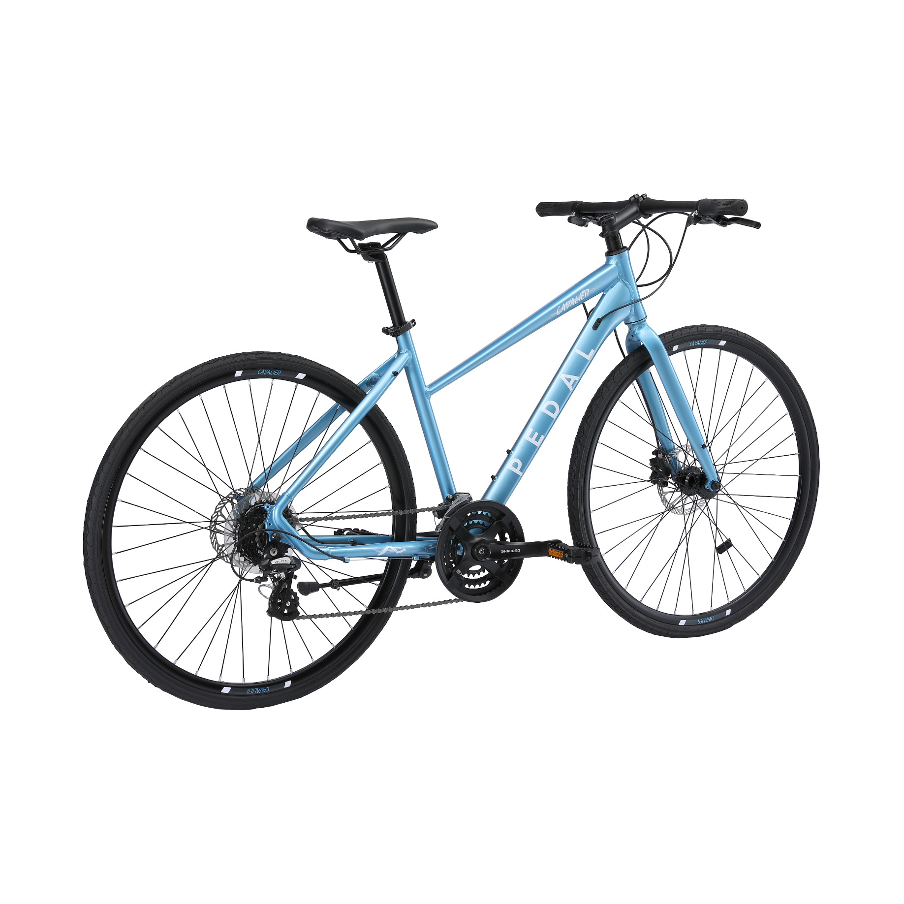 Pedal Cavalier 2 Trapeze HD Flat Bar Road Bike Blue