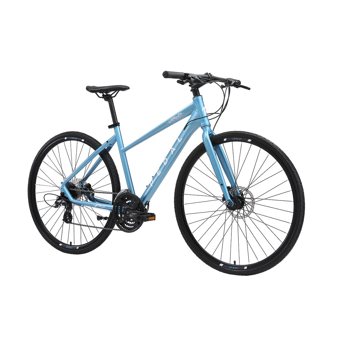 Pedal Cavalier 2 Trapeze HD Flat Bar Road Bike Blue