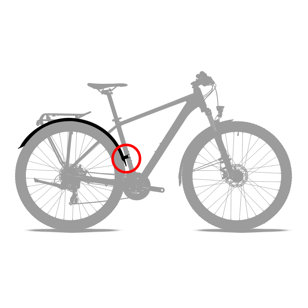 Cube Acid Mudguard Set 65 for ST Mount 29'' Black