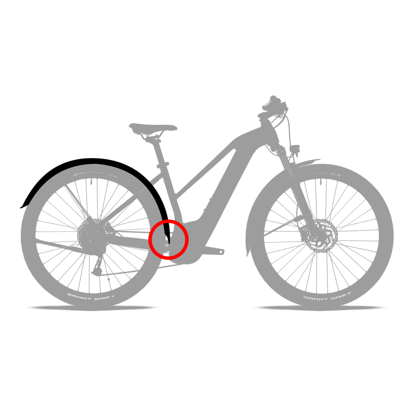 Cube ACID Mudguard 2.0 Set 65 29'' BB Mount