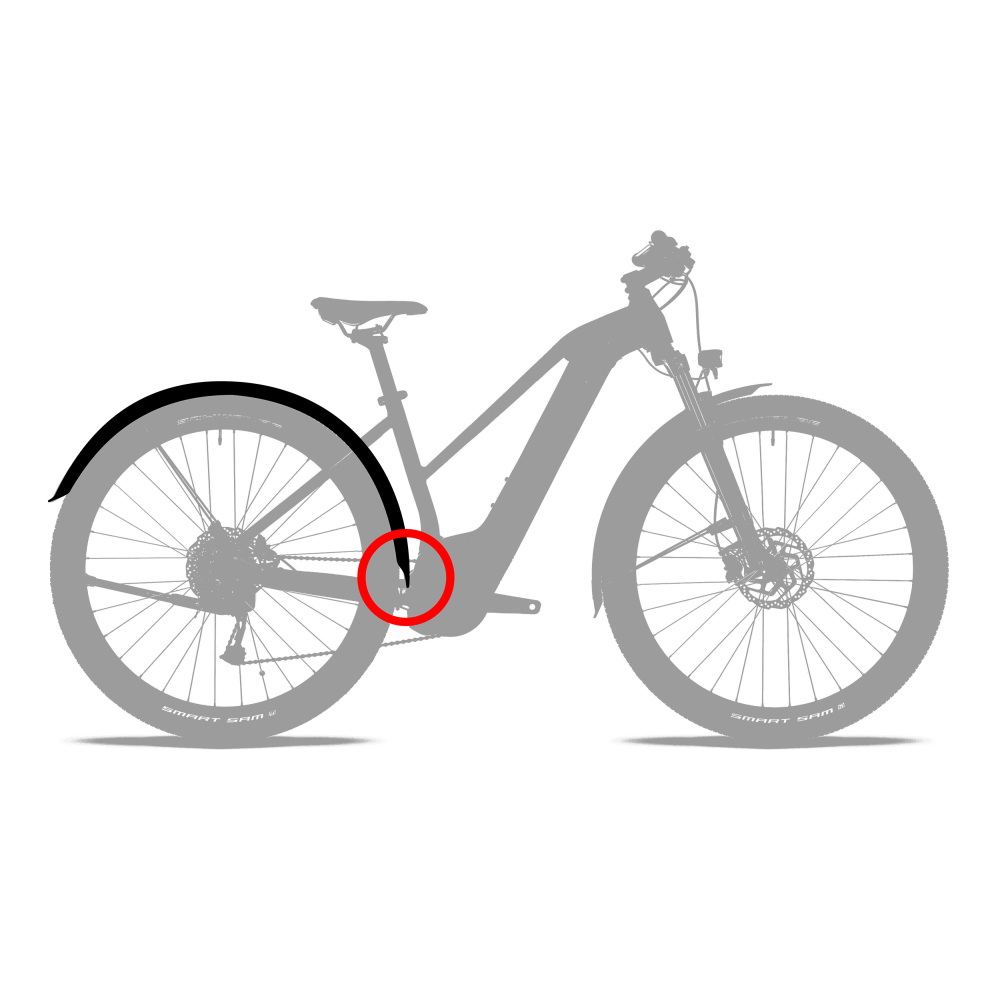 Cube Acid Mudguard Set 75 for BB 2.0 Mount 29'' Black