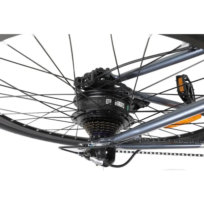 Pedal Clipper Electric  Flat Bar Road Bike Grey 50cm