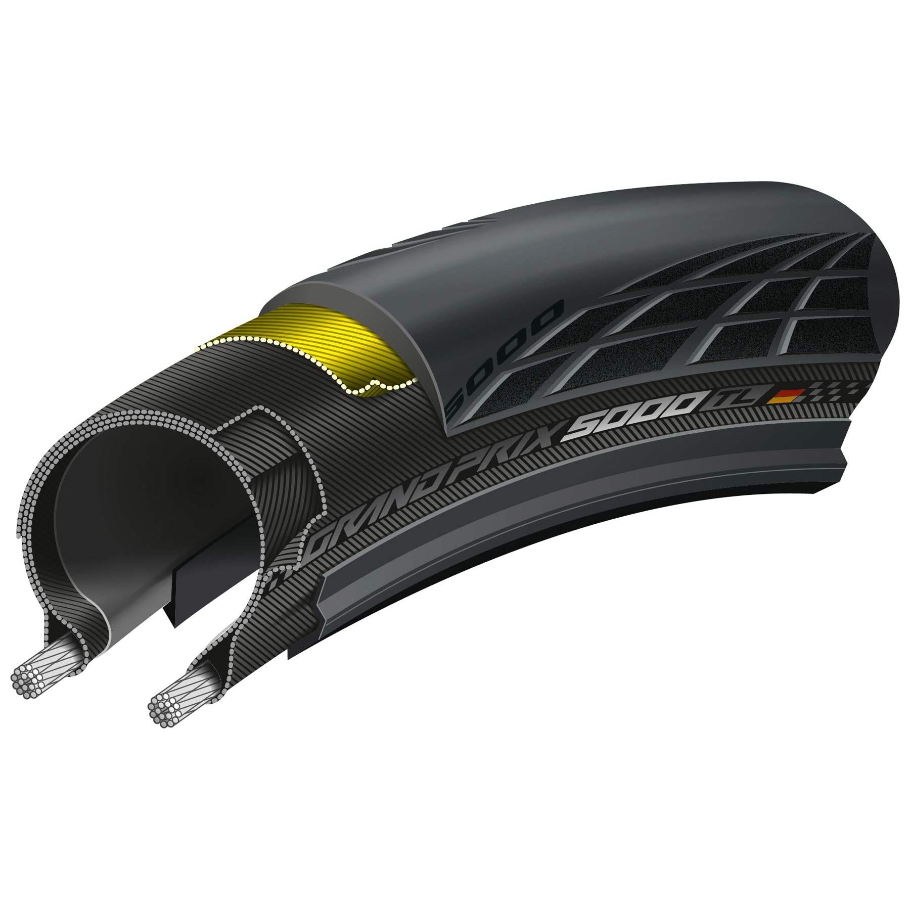 Continental GP5000 Tubeless Folding Road Tyre