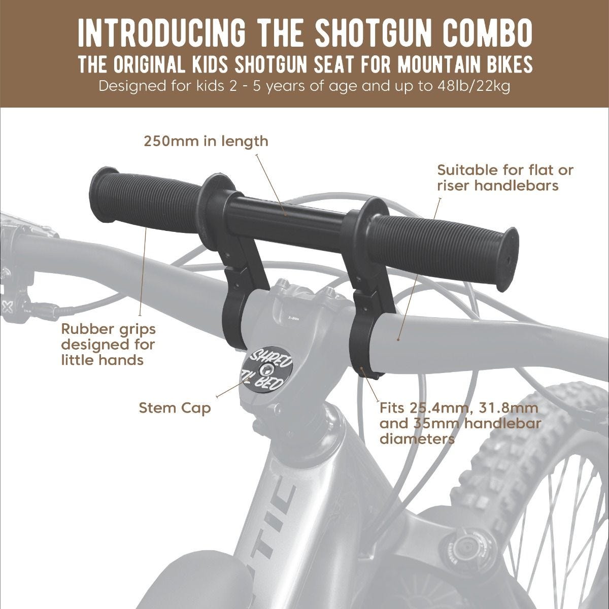 Shotgun Combo Baby Seat with Handlebar Attachment