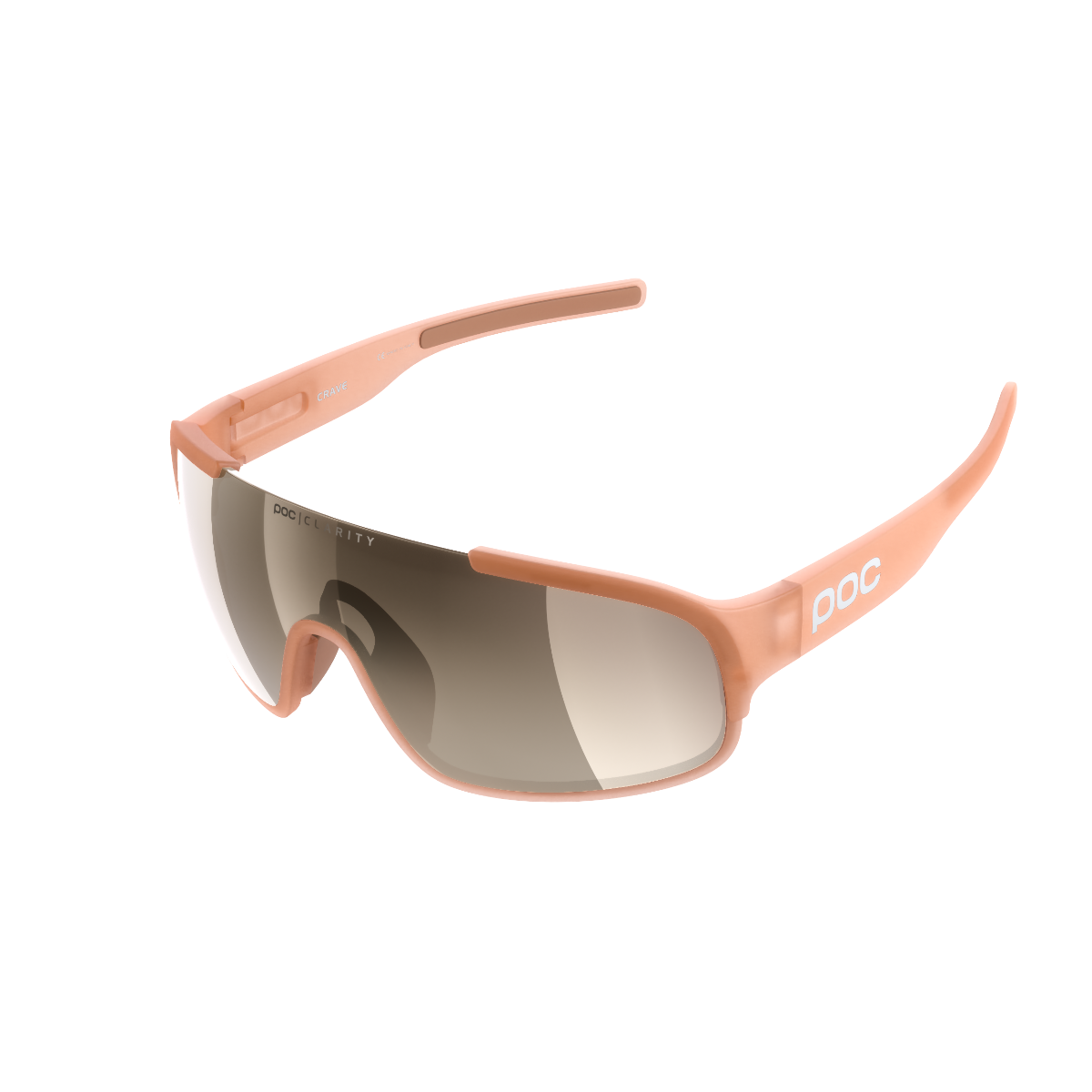 POC Crave Sunglasses Light Citrine Orange With Brown/Silver Mirror Lens