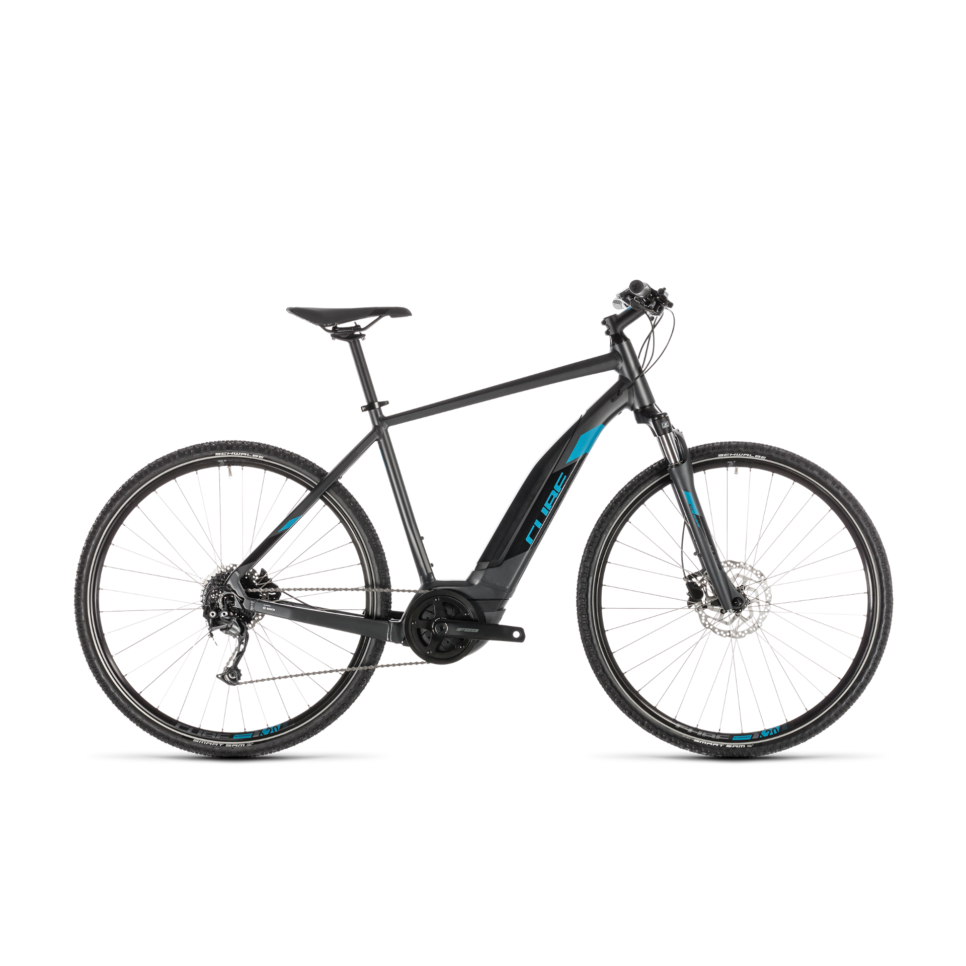 Cube Cross Hybrid One 400 Electric Hybrid Bike Iridium/Blue