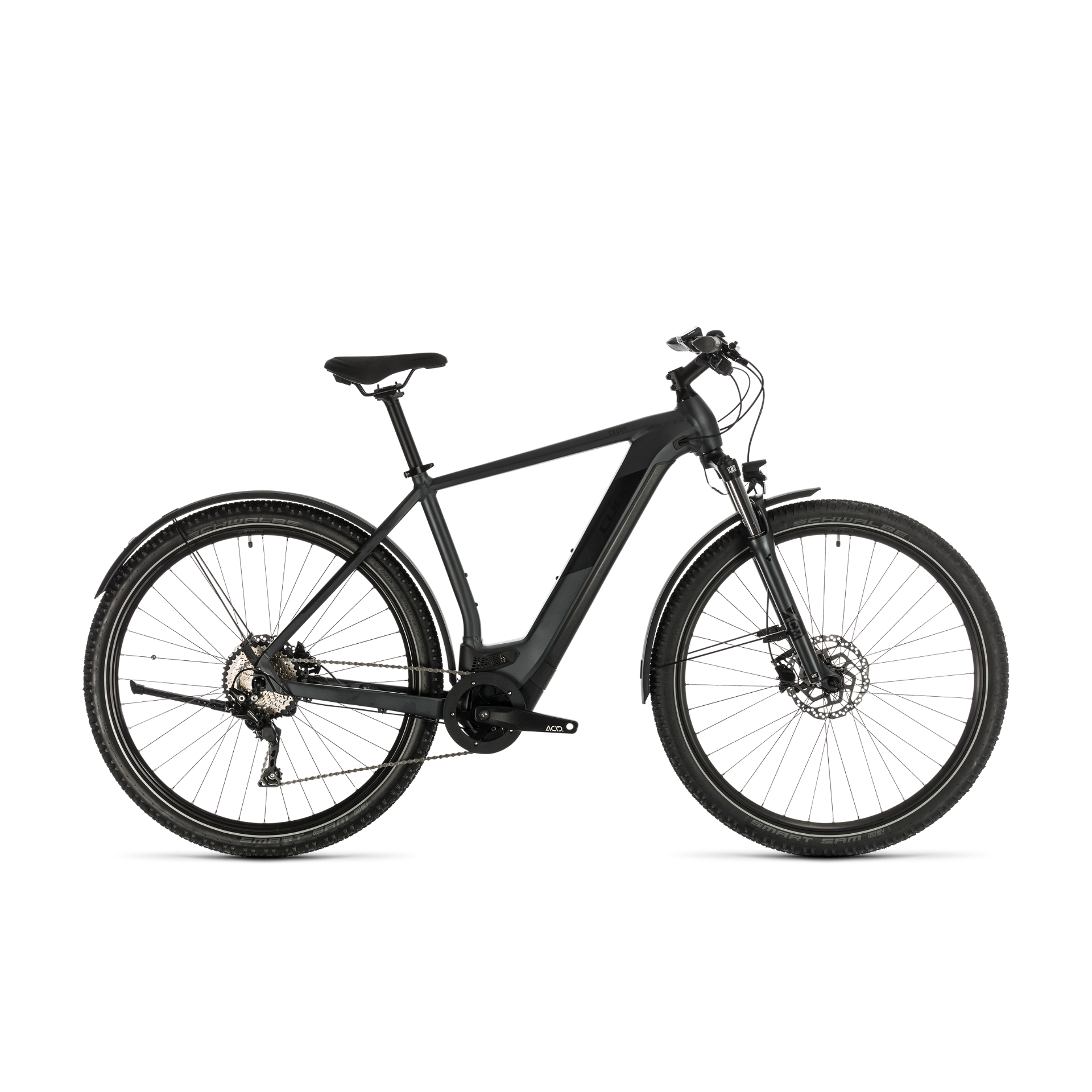 Cube Cross Hybrid Pro 500 Allroad Electric Hybrid Bike Iridium/Black (2020)