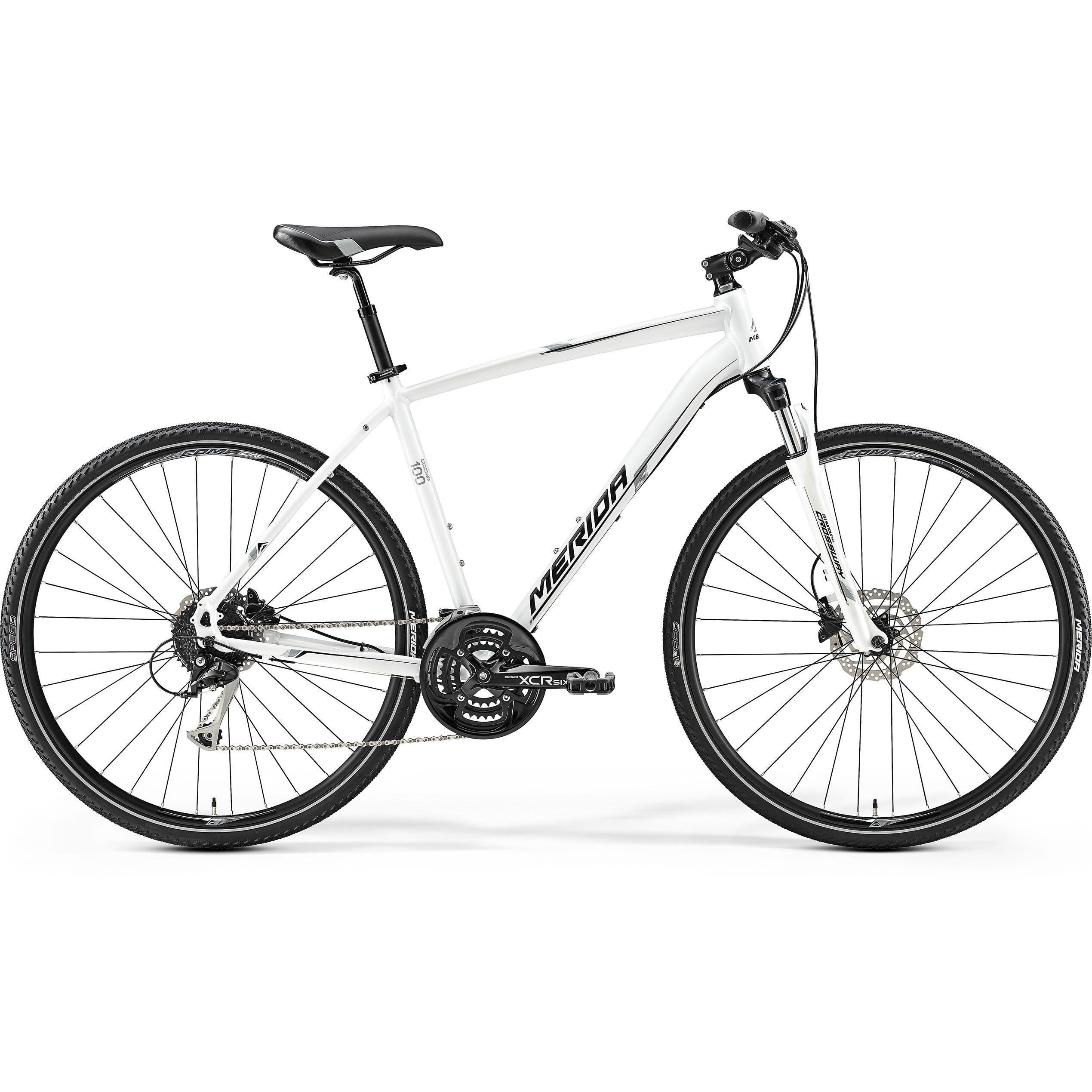 Merida Crossway 100 Hybrid Bike Pearl White/Grey/Black – 99 Bikes