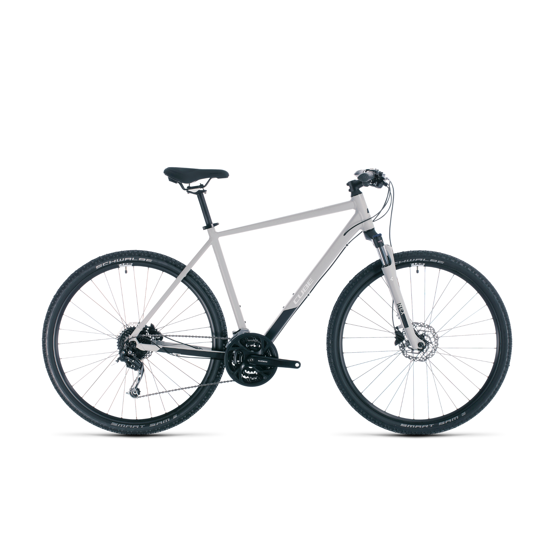 Cube Nature Pro Hybrid Bike Grey/White (2020)