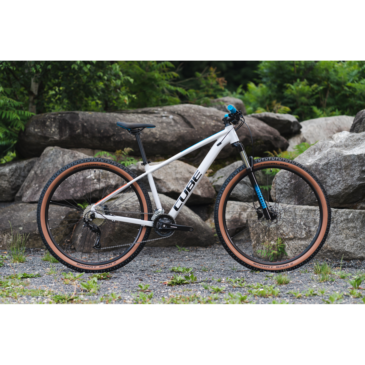 Cube Aim SL Mountain Bike Prisma Grey 'n' Blue 'n' Red