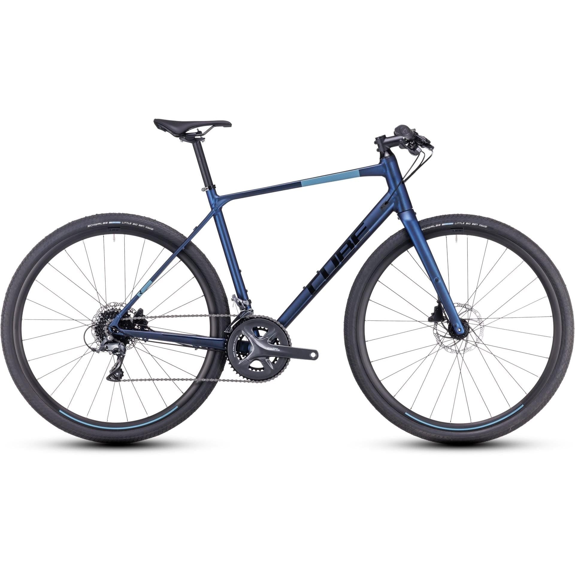Cube Nulane Flat Bar Road Bike Velvet Blue'n'Black