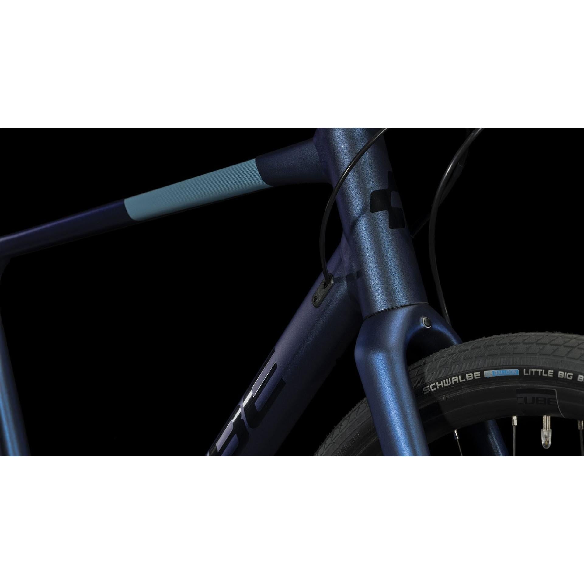 Cube Nulane Flat Bar Road Bike Velvet Blue'n'Black