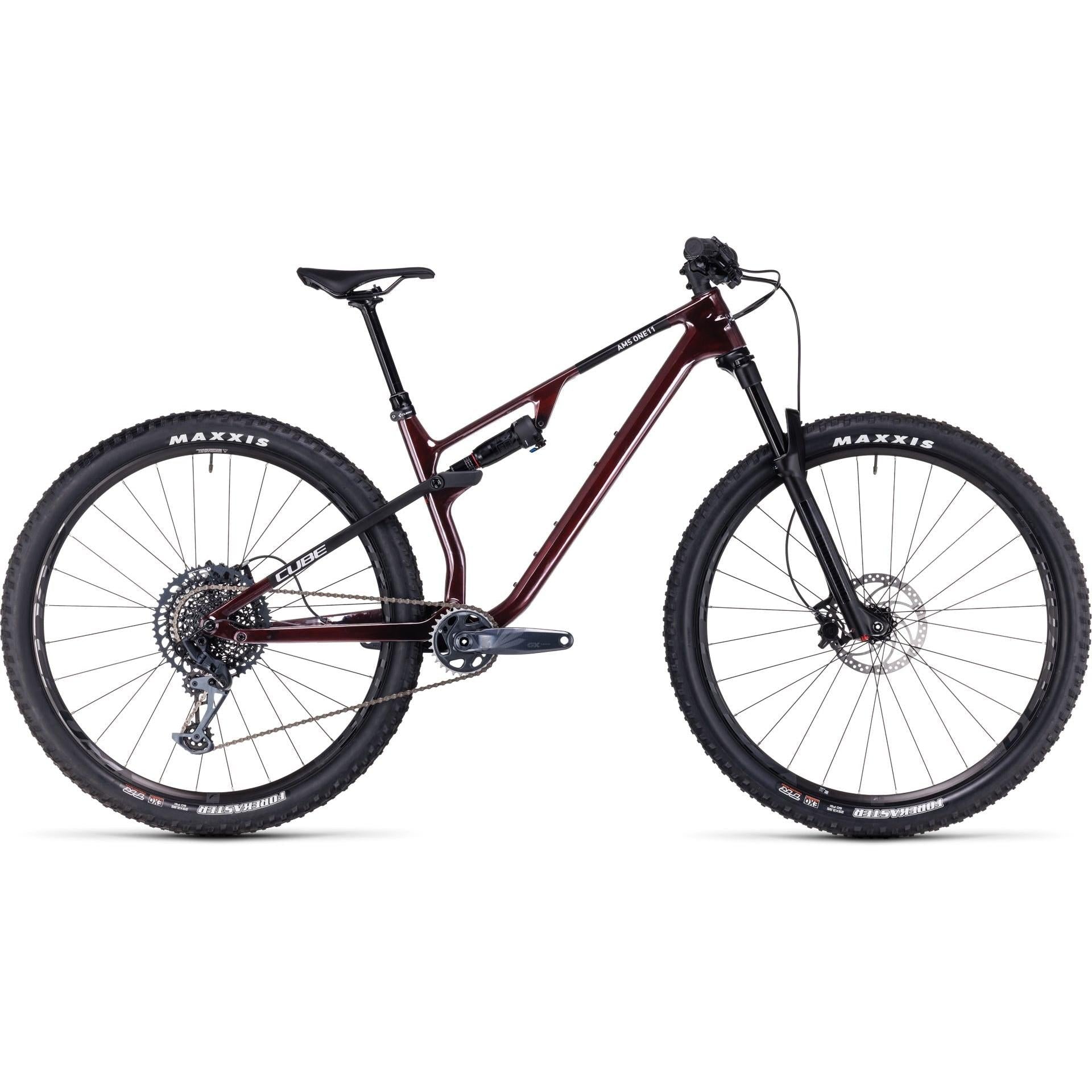Cube AMS ONE11 C:68X Pro 29'' Dual Suspension Mountain Bike Liquid Red n Carbon