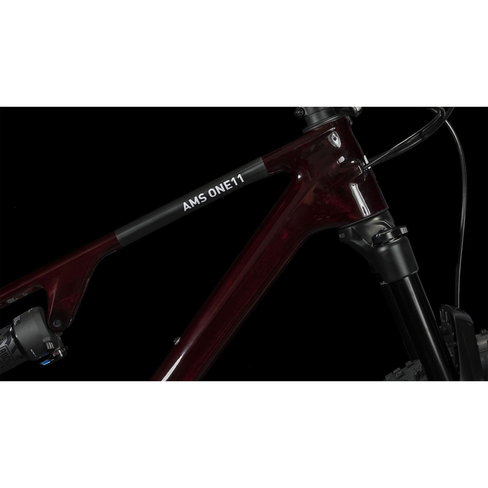 Cube AMS ONE11 C:68X Pro 29'' Dual Suspension Mountain Bike Liquid Red n Carbon