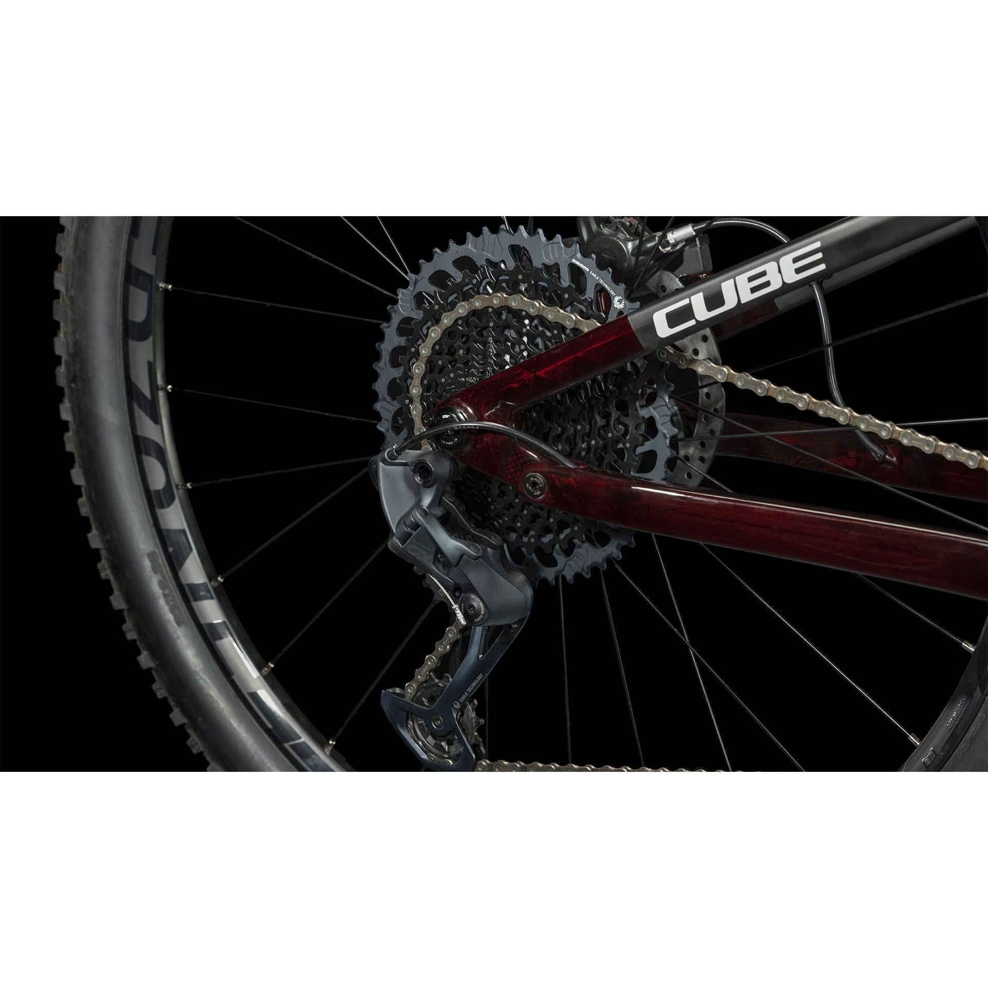 Cube AMS ONE11 C:68X Pro 29'' Dual Suspension Mountain Bike Liquid Red n Carbon