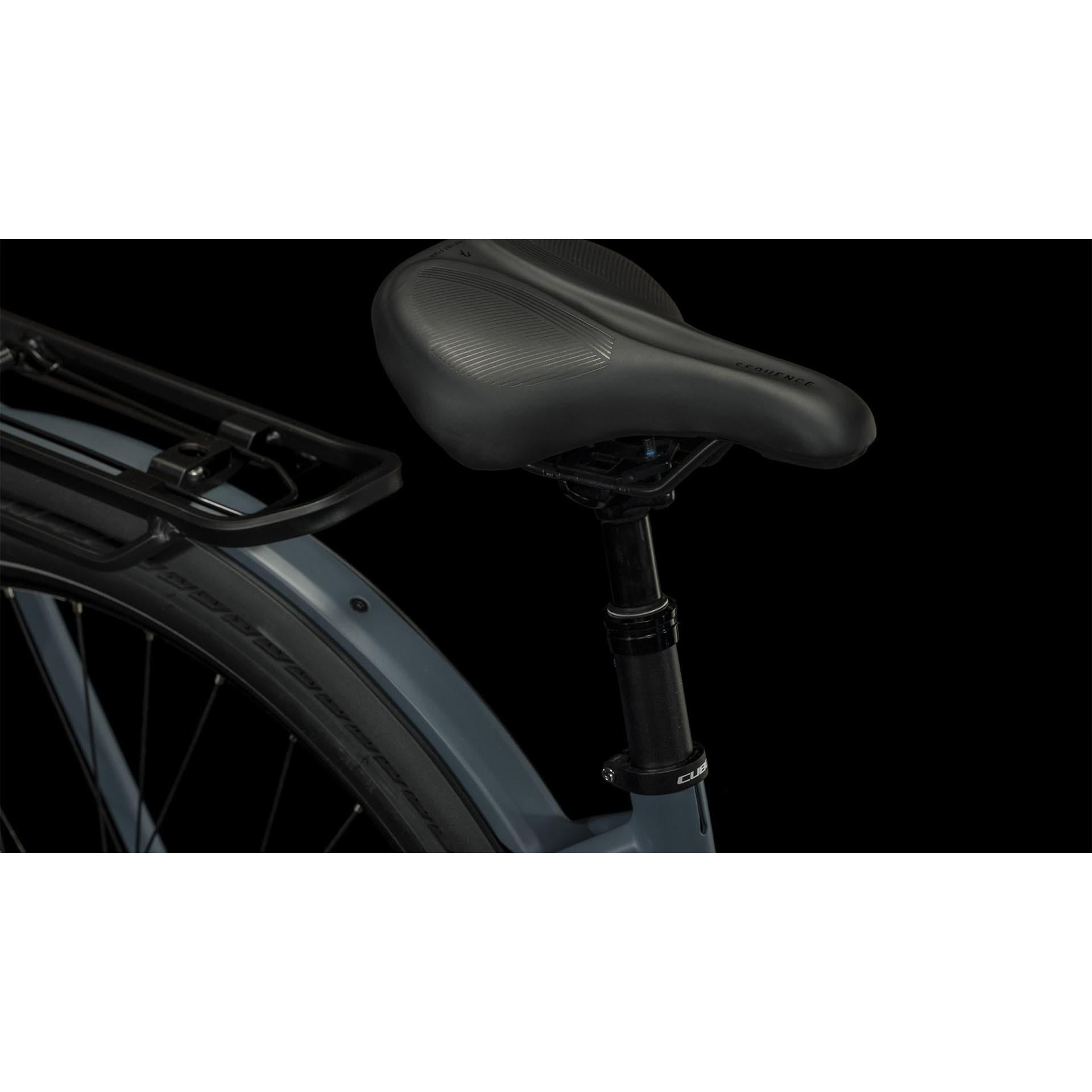 Cube Kathmandu Hybrid ABS 750 Easy Entry Electric Hybrid Bike Grey 'n' Blue