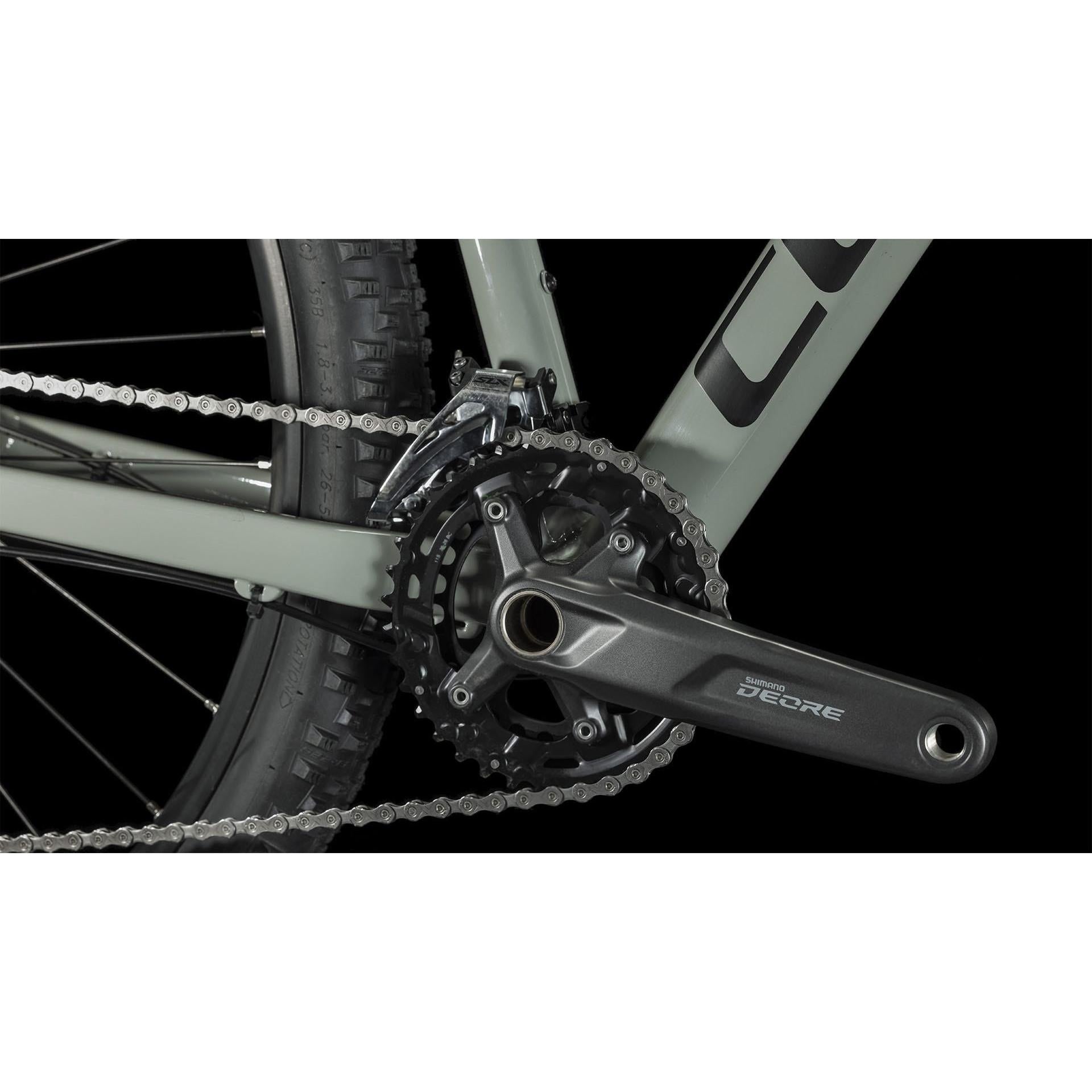 Cube Attention Hardtail Mountain Bike Swamp Grey'n'Black