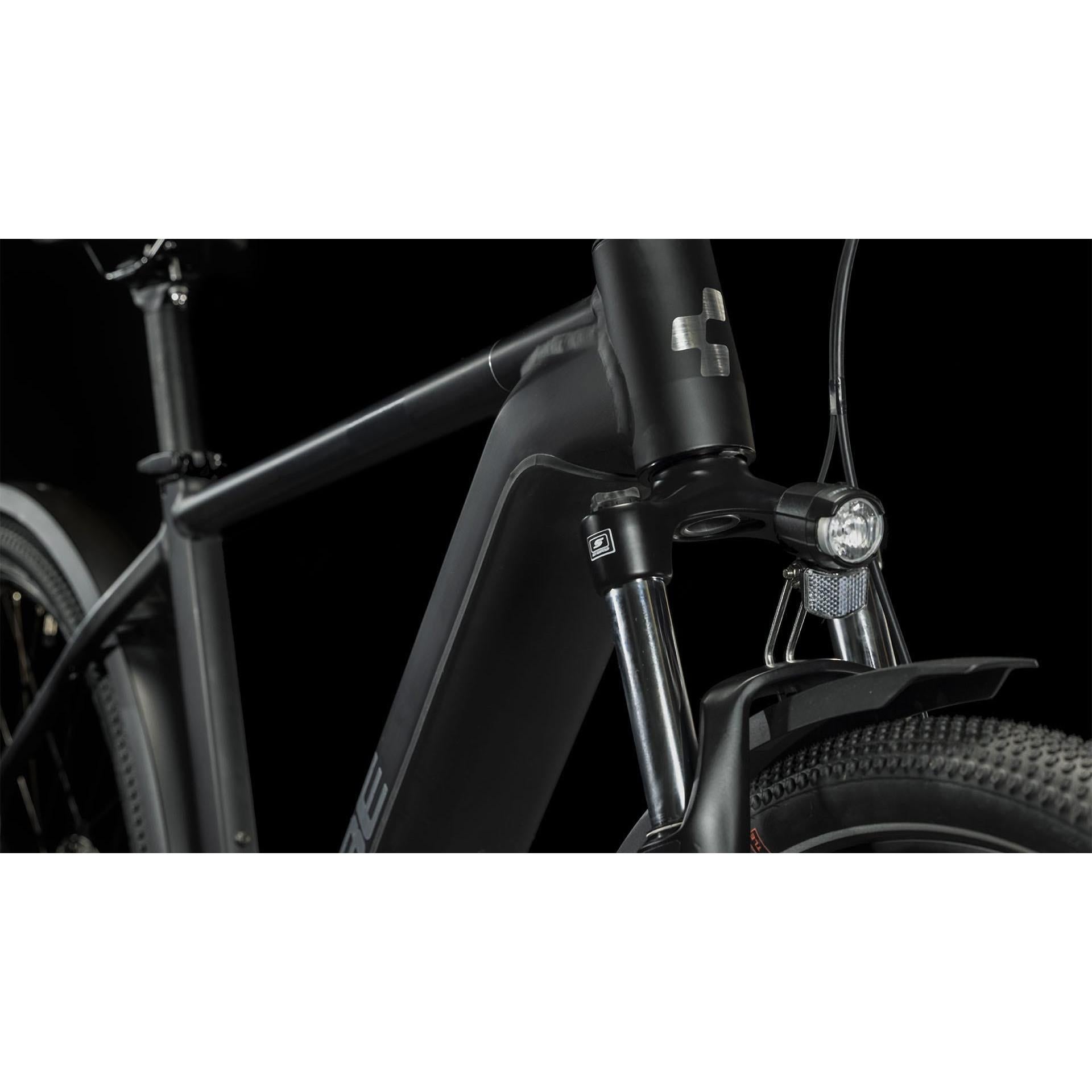 Cube Nuride Hybrid Pro 500 All Road Electric Hybrid Bike Black Metal