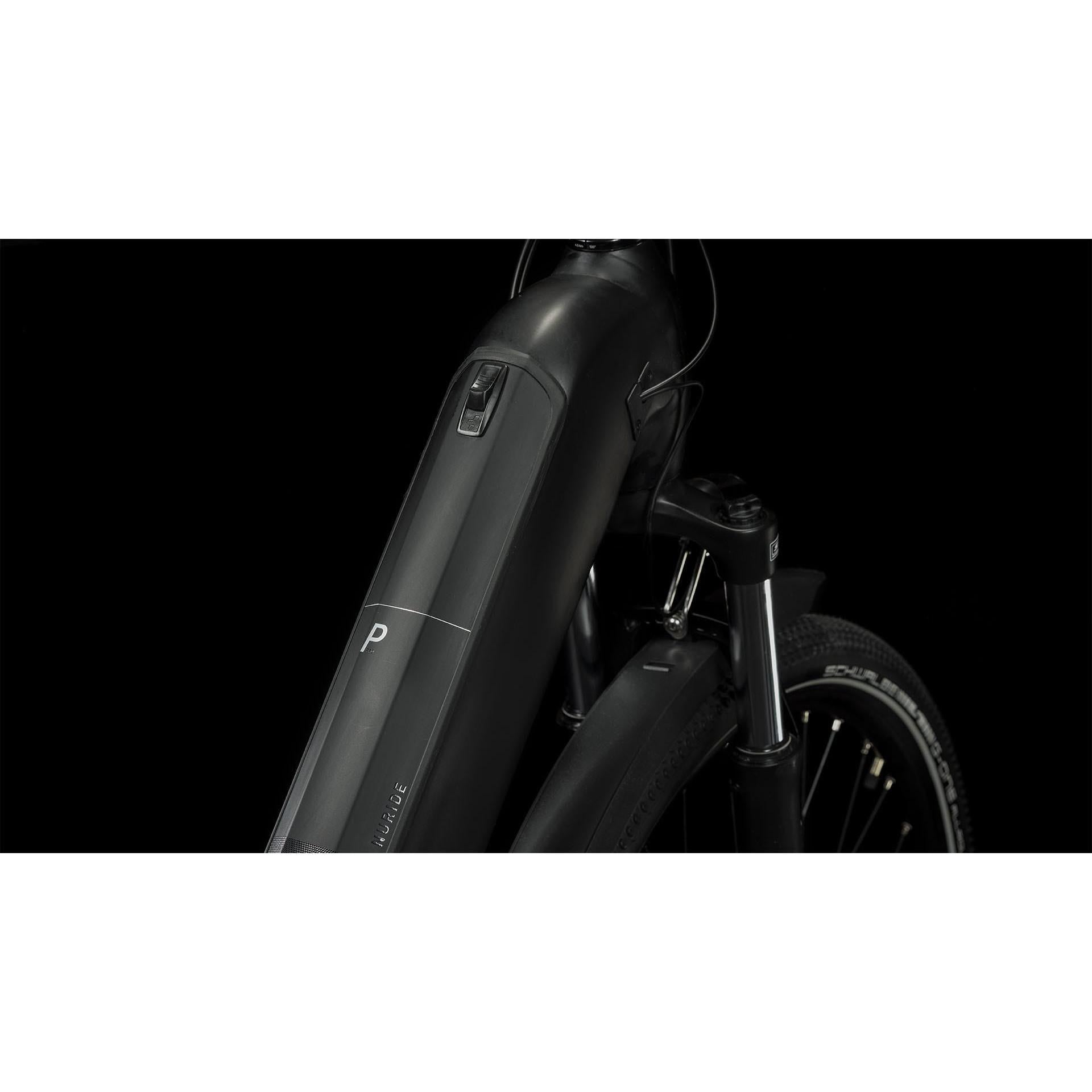 Cube Nuride Hybrid Pro 500 All Road Easy Entry Step Through Electric Hybrid Bike Black Metal