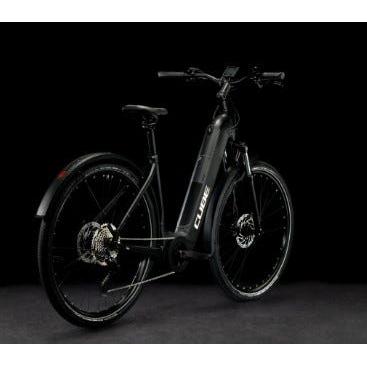 Cube Nuride Hybrid Pro 500 All Road Easy Entry Step Through Electric Hybrid Bike Black Metal