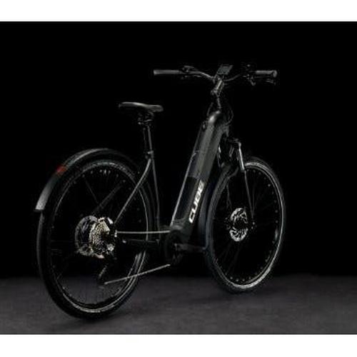 Cube Nuride Hybrid Pro 500 All Road Easy Entry Step Through Electric Hybrid Bike Black Metal