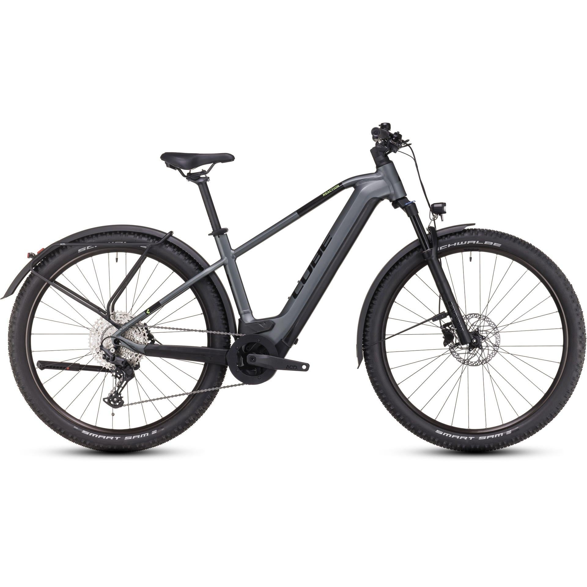 Cube Reaction Hybrid Pro 500 Allroad Electric Hardtail Mountain Bike Flash Grey 'n' Green