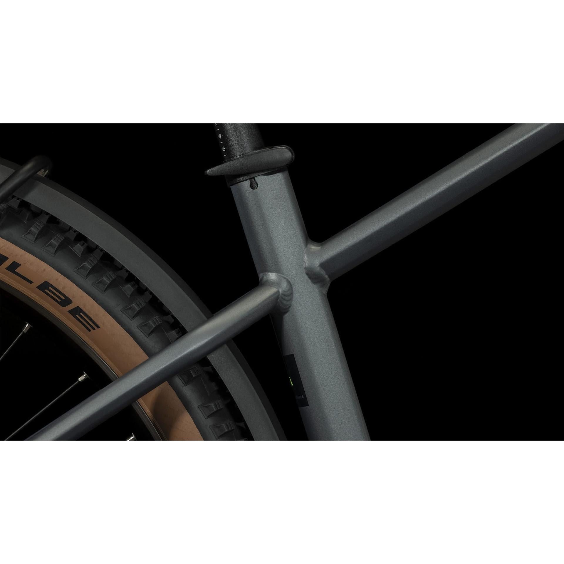Cube Reaction Hybrid Pro 500 Allroad Electric Hardtail Mountain Bike Flash Grey 'n' Green