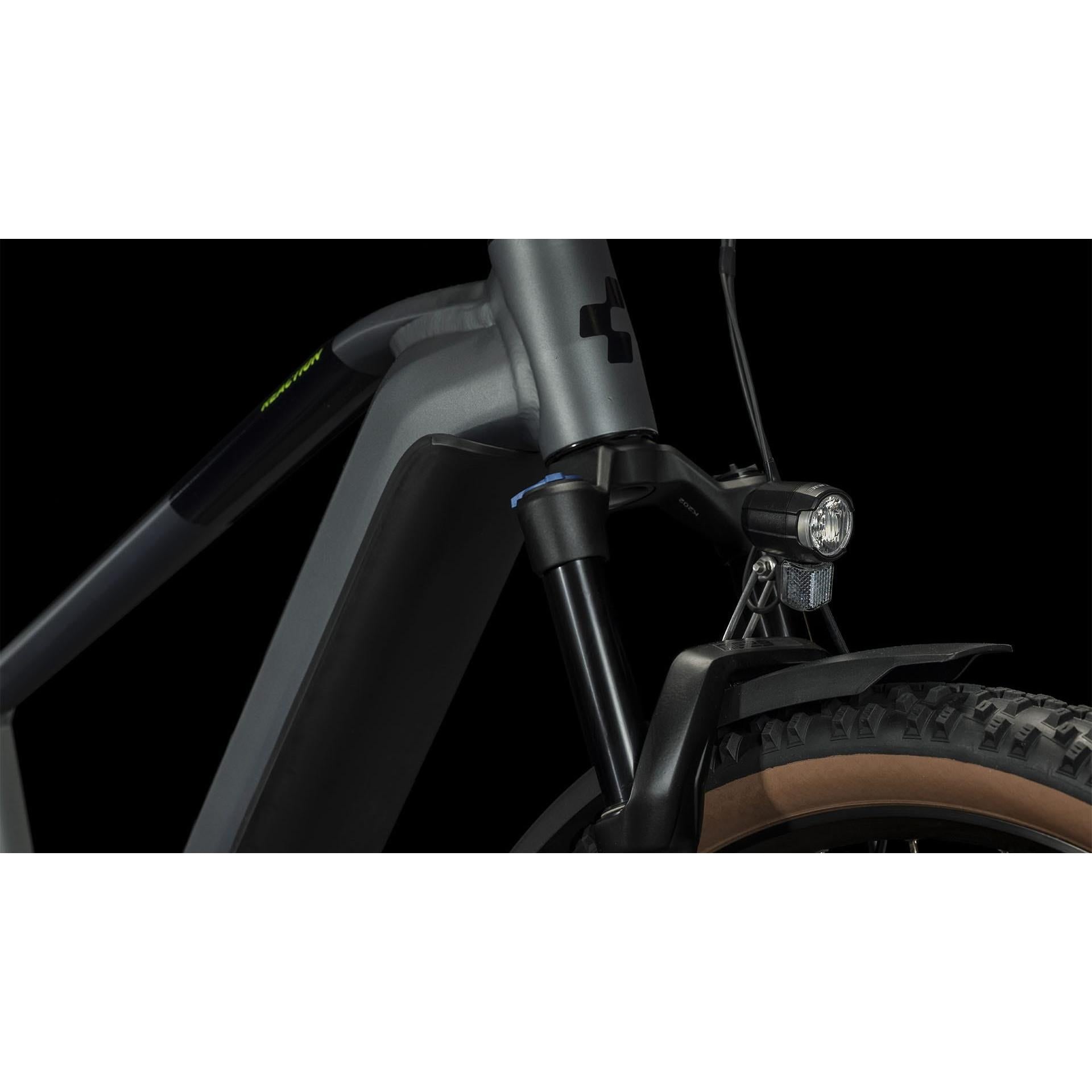 Cube Reaction Hybrid Pro 500 Allroad Electric Hardtail Mountain Bike Flash Grey 'n' Green