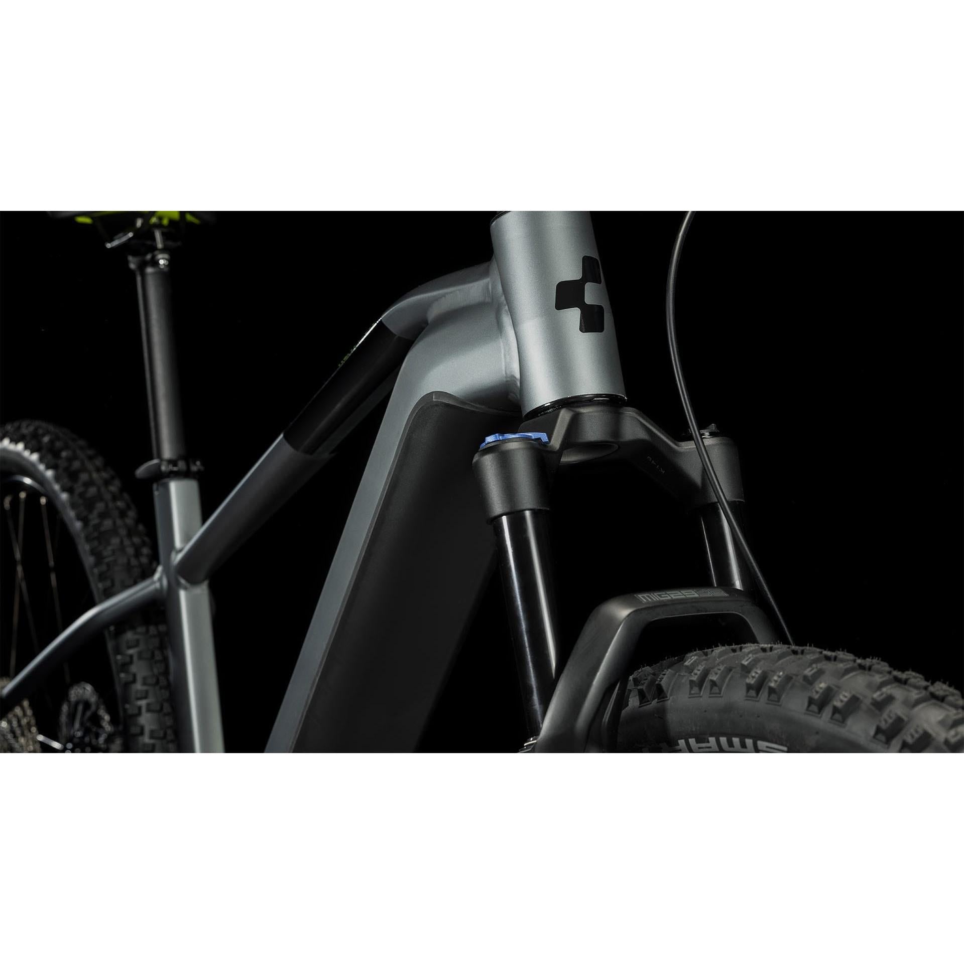 Cube Reaction Hybrid Pro 500 Electric Hardtail Mountain Bike Flash Grey 'n' Green