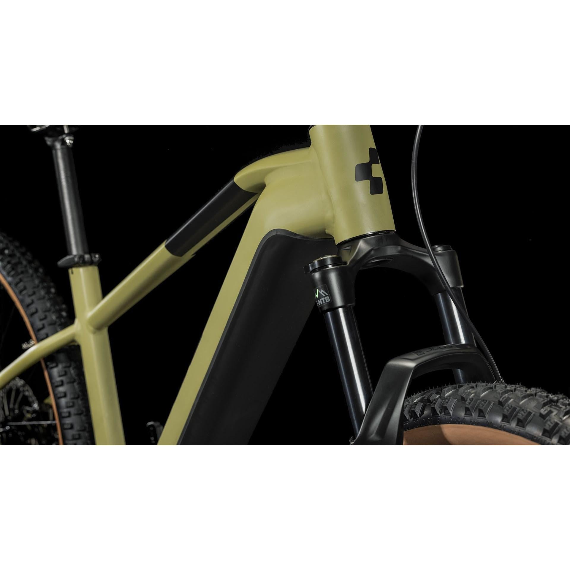 Cube Reaction Hybrid Race 625 Electric Hardtail Mountain Bike Olive 'n' Green