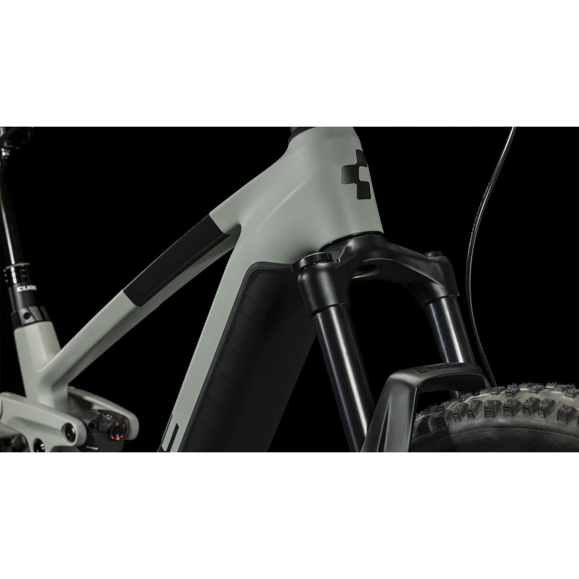 Cube Stereo Hybrid 140 HPC Pro 625 Electric Dual Suspension Mountain Bike Swamp Grey 'n' Black