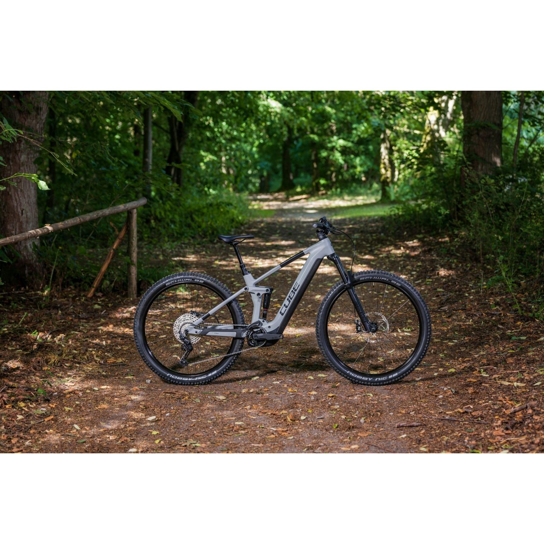 Cube Stereo Hybrid 140 HPC Pro 625 Electric Dual Suspension Mountain Bike Swamp Grey 'n' Black SM
