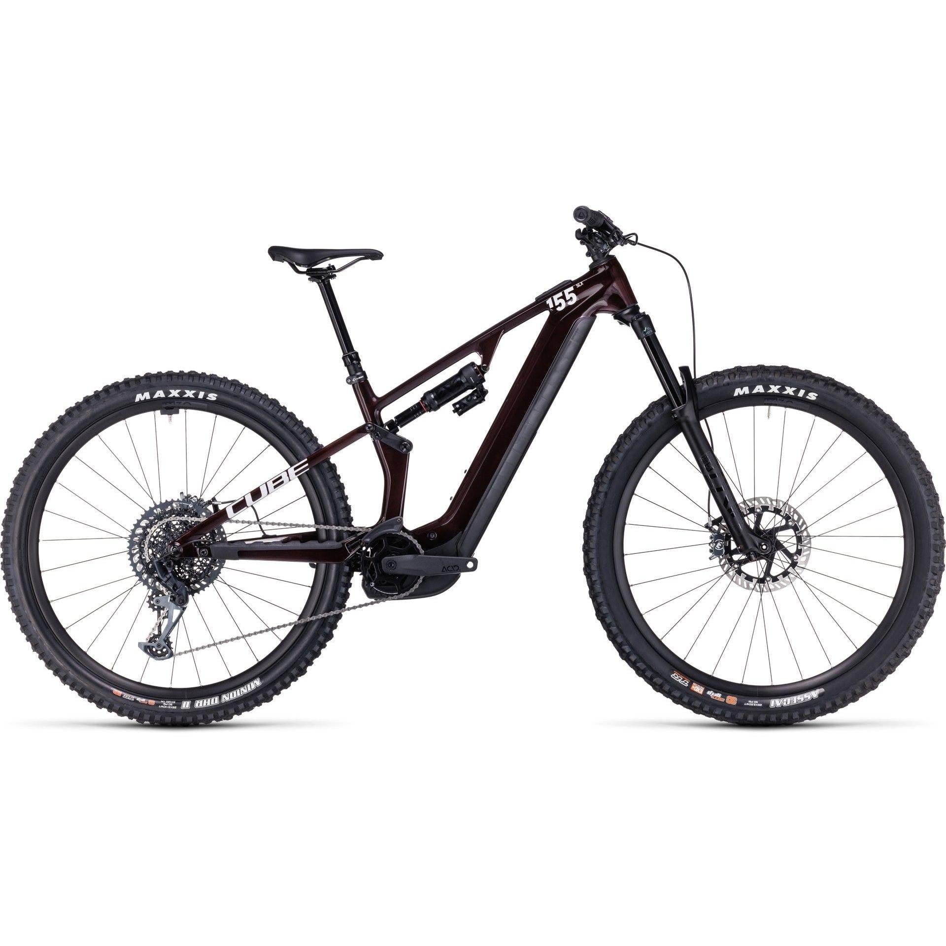 Cube Stereo Hybrid ONE55 C:68X SLX 750 Electric Mountain Bike 29'' Liquid Red n Carbon