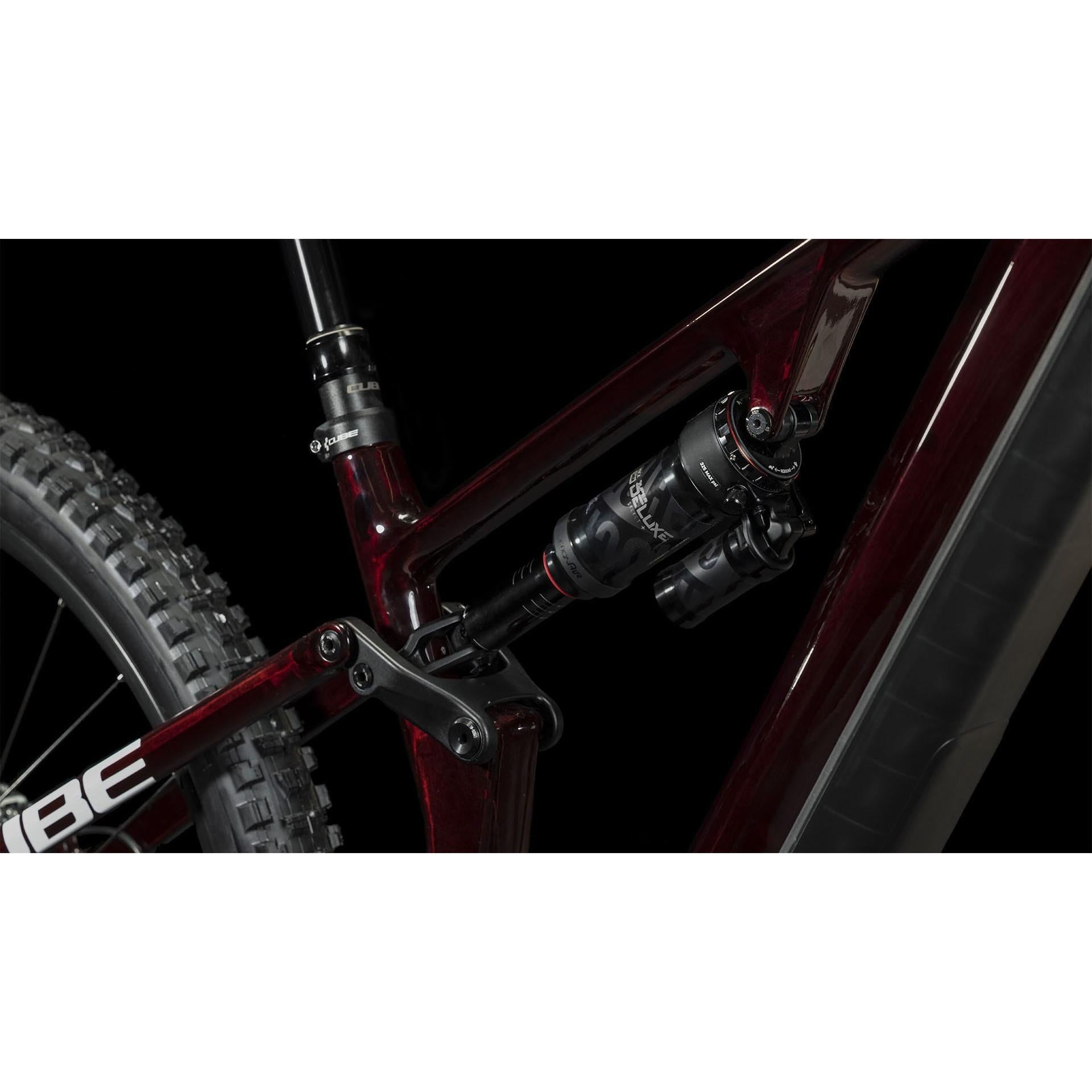 Cube Stereo Hybrid ONE55 C:68X SLX 750 Electric Mountain Bike 29'' Liquid Red n Carbon